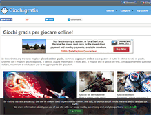 Tablet Screenshot of giocogratis.org